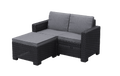 California 2 Seater Balcony Chaise Longue - Grey